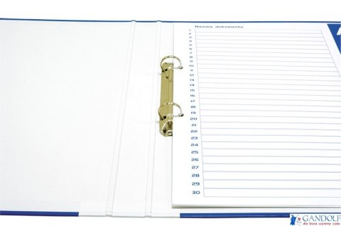 Segregator ringowy do akt osobowych niebieski A4/2R/20mm DONAU 3731011PL-99