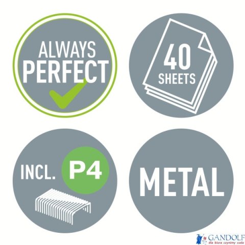 Zszywacz długoramienny LEITZ 5560 czarny 40 kartek 24/6 55600095