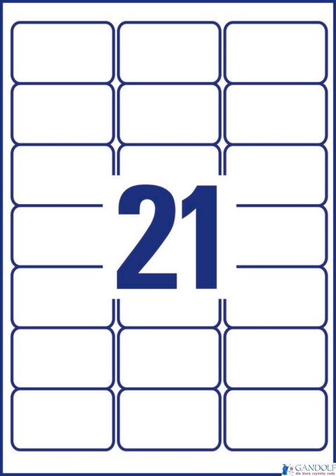 Etykiety uniwersalne L6023REV-25 63,5x38,1 30ark Usuwalne, Avery Zweckform