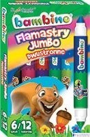 Flamastry BAMBINO dwustronne Jumbo 6 sztuk/12 kol. 5938