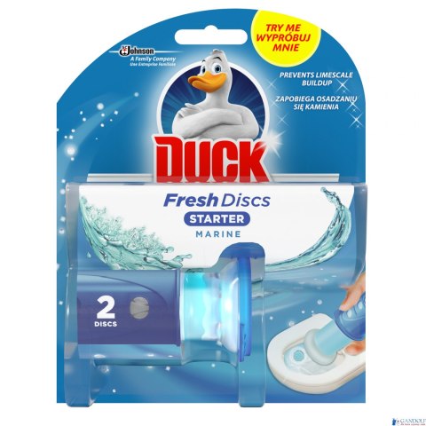 Kostka do WC DUCK FRESH DISCS MARINE - żelowe krążki 39109 Kostka do WC DUCK FRESH DISCS MARINE - żelowe krążki 39109
