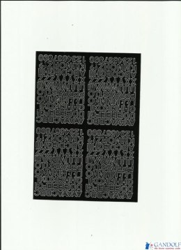 LITERY samop.0.7cm(8) niebies. ARTDRUK