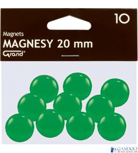 Magnes 20mm GRAND zielone 10 szt 130-1692