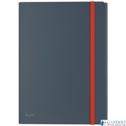 Teczka z gumką i kieszonką Leitz Cosy, PP, szara 46190089 .