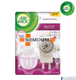 AIR WICK odświeżacz Elektryczny Księżycowa Lilia Otulona Satyną komplet 19 ml 05512