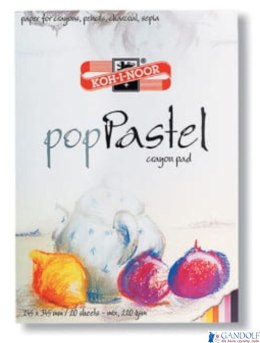 Blok do pasteli POPPASTEL 300x420mm 20ark 220g KOH-I-NOOR PA300M (5 KOLORÓW PASTELOWYCH PO 4 ARKUSZE) (X)