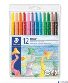 Twistery woskowe Noris Club, 12 kol. w etui, Staedtler S 221 NWP12