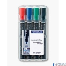 Marker Lumocolor, wodoodporny, okrągły, 4 kol. (2, 3, 5, 9) w etui box, Staedtler S 352 WP4