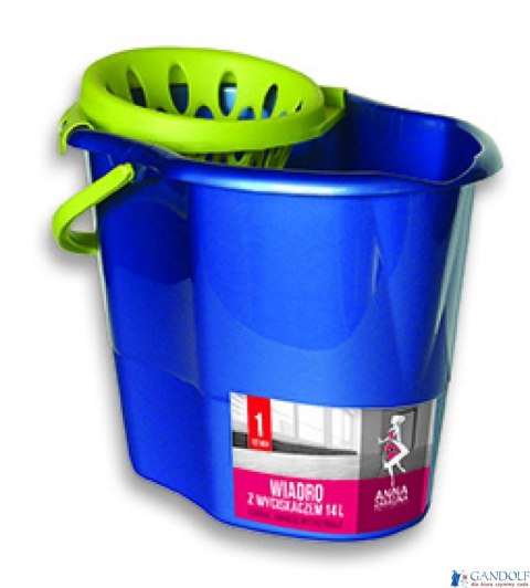 Wiadro z wyciskaczem 14L premium niebieskie PB-2350 STELLA Wiadro z wyciskaczem 14L premium niebieskie PB-2350 STELLA