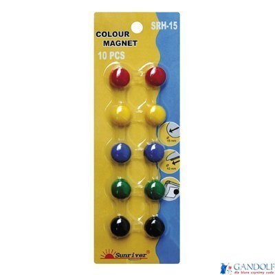 Magnesy ARGO kolorowe WF-15 opakowanie 10sztuk SRH-15 Magnesy ARGO kolorowe WF-15 opakowanie 10sztuk SRH-15