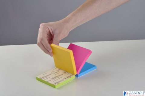 Multi kostka samoprzylepna POST-IT_ Super Sticky (2014-SC-BYFG),76x76mm, 4x75 kart., mix kolorów Multi kostka samoprzylepna POST-IT_ Super Sticky (2014-SC-BYFG),76x76mm, 4x75 kart., mix kolorów