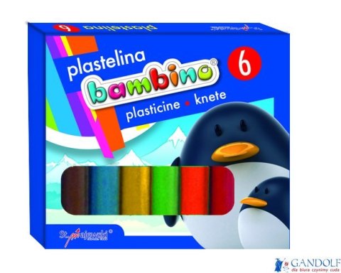 Plastelina 6kol.STANDARD BAMBINO *1727 MAJEWSKI Plastelina 6kol.STANDARD BAMBINO *1727 MAJEWSKI
