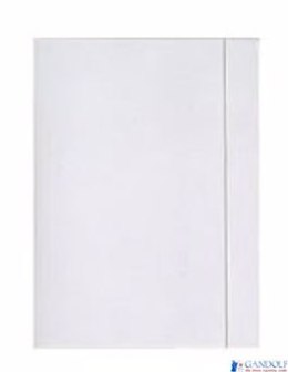 Teczka z gumką A3+ biała INTERDRUK