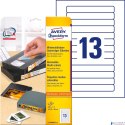 Etykiety na kasety L4746REV-25 147,3 x 20 25 ark Usuwalne, na kasety wideo, Avery Zweckform