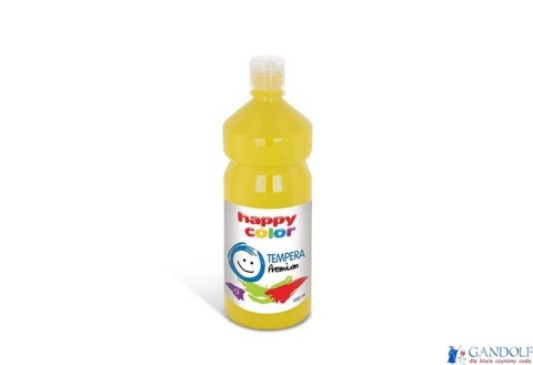 Farba tempera Premium 1000ml, żółty, Happy Color HA 3310 1000-1