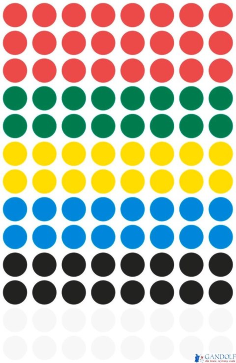 Kółka do zaznaczania mix kolorów 3090 Q8 4 ark Avery Zweckform