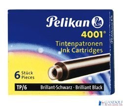 Naboje do piór, krótkie niebiesko-czarne 301184 Pelikan