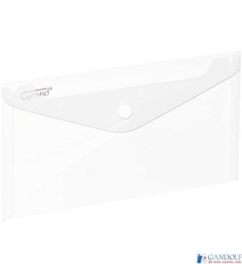 Teczka kopertowa na zatrzask DL ZP-046 biała GRAND 120-1868