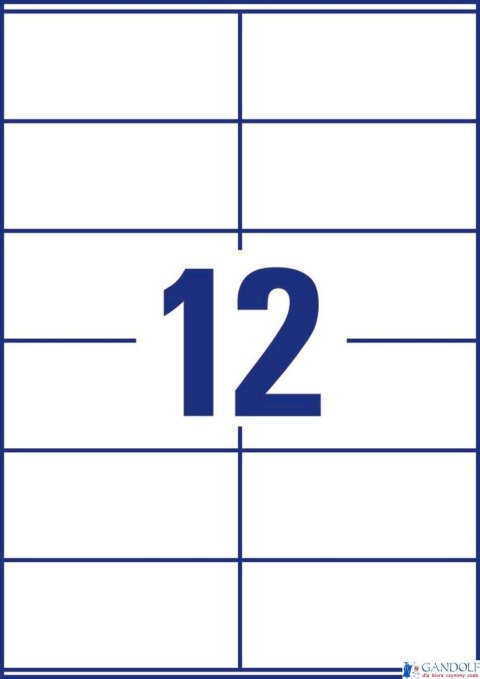 Trwałe etykiety uniwersalne 6175 105 x 48 30 ark Avery Zweckform