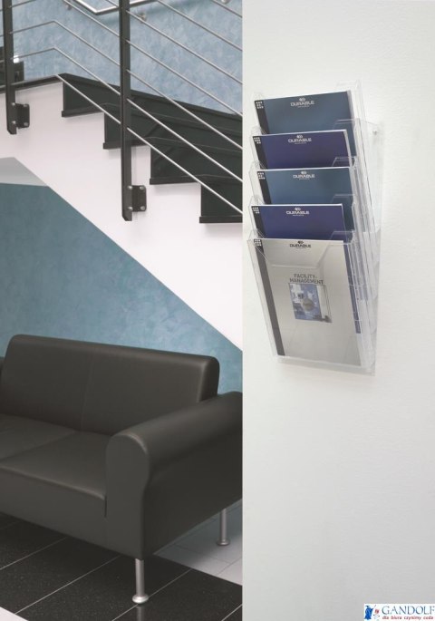 Pojemnik na ulotki XL 5 pojemników przezr. A4 858619 COMBIBOXX DURABLE