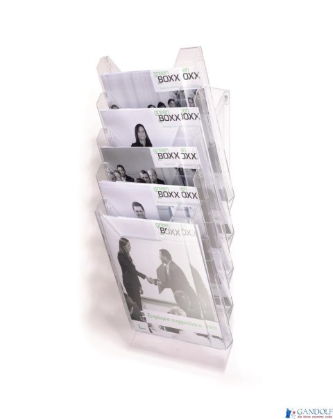 Pojemnik na ulotki XL 5 pojemników przezr. A4 858619 COMBIBOXX DURABLE