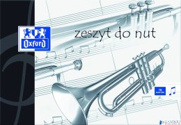 Zeszyt A5 16k, pięciolinia, OXFORD, do nut 100302228