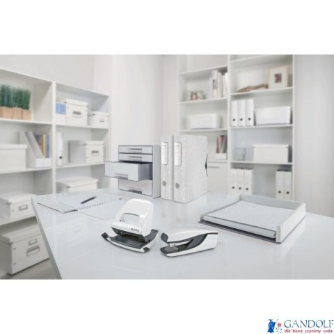 Zszywacz 55021 LEITZ WOW biały 24-26/6 30k średni metalowy 55021001