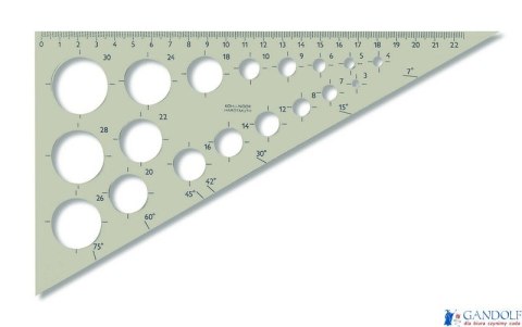 Ekierka 745920 60/250 22cm KOH-I-NOR Ekierka 745920 60/250 22cm KOH-I-NOR
