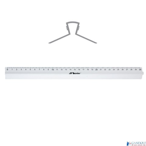 Linijka 30cm z uchwytem alumi. 30317 LENIAR Linijka 30cm z uchwytem alumi. 30317 LENIAR