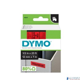 Taśma DYMO D1 - 12 mm x 7 m, czarny / czerwony S0720570 do drukarek etykiet