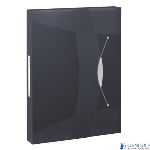 Teczka z gumką ESSELTE VIVIDA 40mm czarna 624049