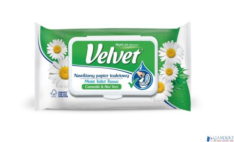 Papier toaletowy VELVET nawilżany (42) RUMIANKOWY Papier toaletowy VELVET nawilżany (42) RUMIANKOWY