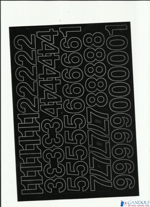 CYFRY samop. 3cm (8) czarne ARTDRUK CYFRY samop. 3cm (8) czarne ARTDRUK