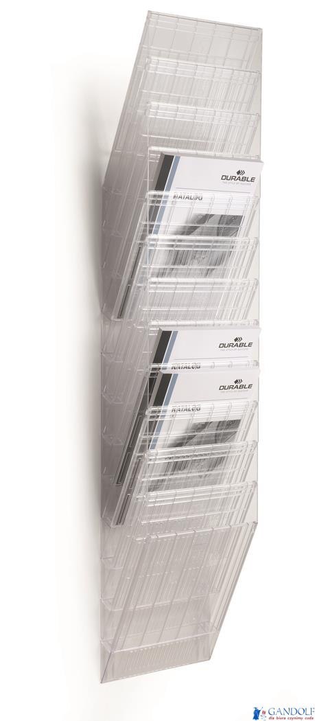 Pojemnik FLEXIBOXX A4 12 pionowych pojemników na dokumenty przezroczysty 1709763400 (X)