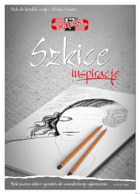 Blok A4 szkice 20k 110g INSPIRACJE BLO-INSZA4 KOH-I-NOOR Blok A4 szkice 20k 110g INSPIRACJE BLO-INSZA4 KOH-I-NOOR