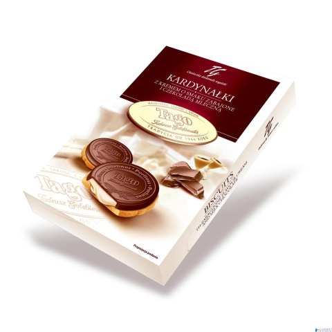 Ciastka KARDYNAŁKI TAGO zabajone w polewie 180g Ciastka KARDYNAŁKI TAGO zabajone w polewie 180g