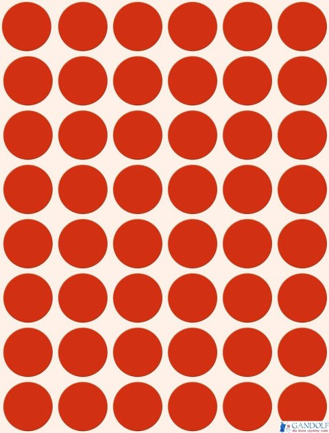 Kółka do zaznaczania czerwone 3374 Q18 22ark Avery Zweckform