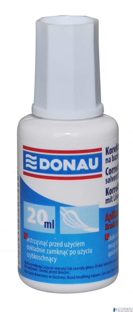 Korektor w płynie z pędzelkiem 20ml DONAU 7615001-99