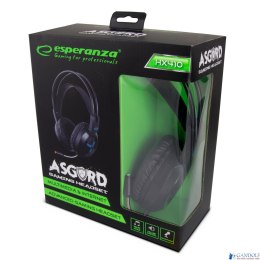 Słuchawki stereo z mikrofonem czarne GAMING ASGARD EGH410 Esperanza