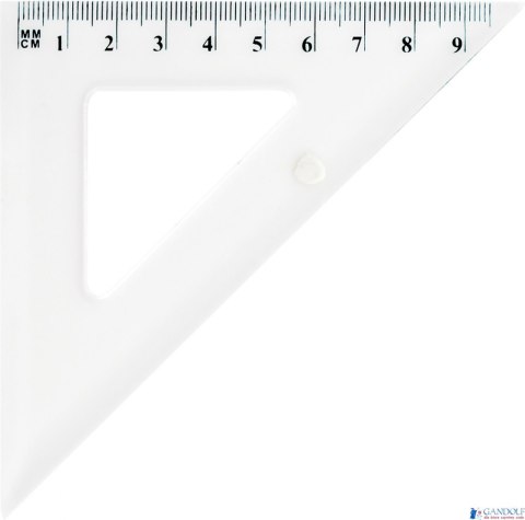 Ekierka szkolna GRAND GR854T 45/10cm przezroczysta 130-1709 Ekierka szkolna GRAND GR854T 45/10cm przezroczysta 130-1709