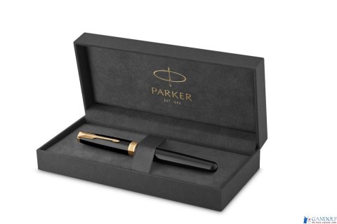 Pióro wieczne (F, stalówka ze stali) SONNET BLACK LACQUER GT PARKER 1931494, giftbox