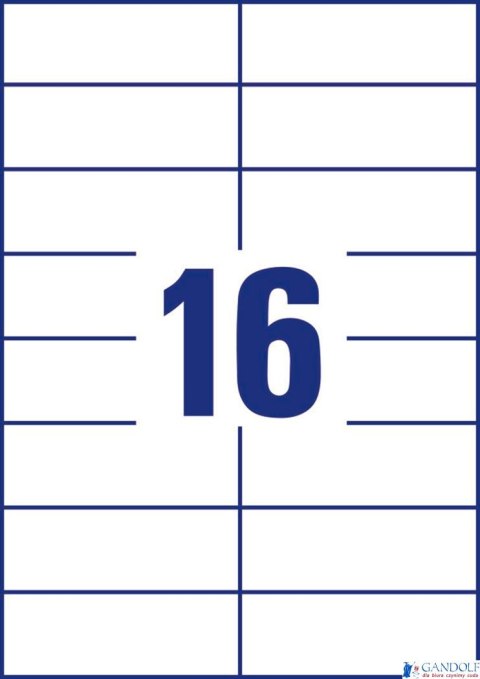 Trwałe etykiety uniwersalne 3484 105 x 37 100ark Avery Zweckform