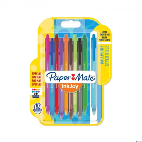 Długopis ze skuwką INKJOY 100 CAP M mix 10 kolorów FUN PAPER MATE 1956751 Długopis ze skuwką INKJOY 100 CAP M mix 10 kolorów FUN PAPER MATE 1956751