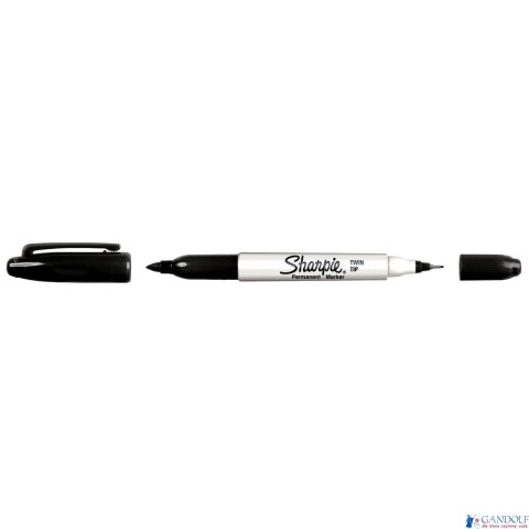 Marker dwustronny SHARPIE TWIN TIP czarny S0811100 Marker dwustronny SHARPIE TWIN TIP czarny S0811100