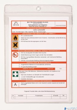 Obwoluta A4 z klapką, z otworem do zaw. pion przezr.(10) 230719 DURABLE