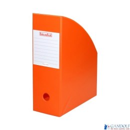 Pojemnik na czasopisma 10cm orange BIURFOL pomarańczowy KSE-36-04