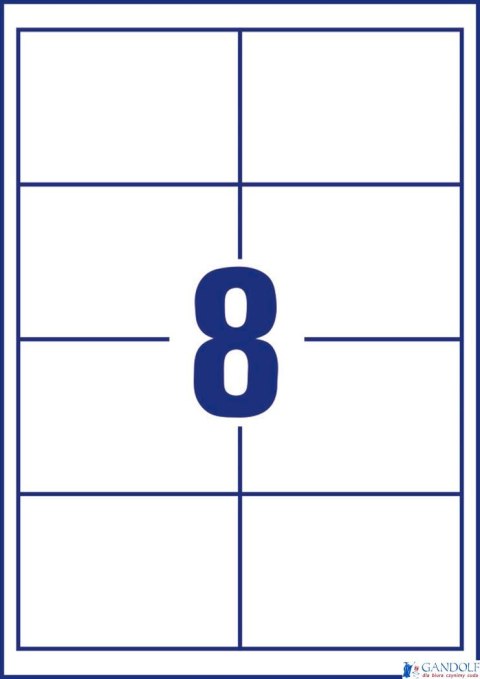 Trwałe etykiety uniwersalne 4782 97x67,7 30 ark białe, Avery Zweckform