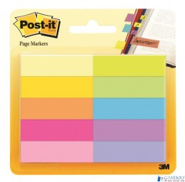 Zakładki indeksujące POST-IT_ (670-10AB), papier, 12,7x44,4mm, 10x50 kart., mix kolorów, 3M-UU011061478