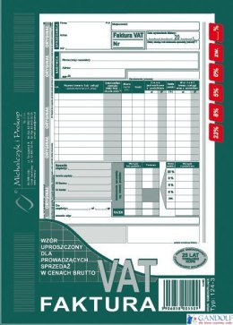 124-3E Faktura VAT brutto A5piN! (pion-upr.)MICHALCZYK I PROKOP