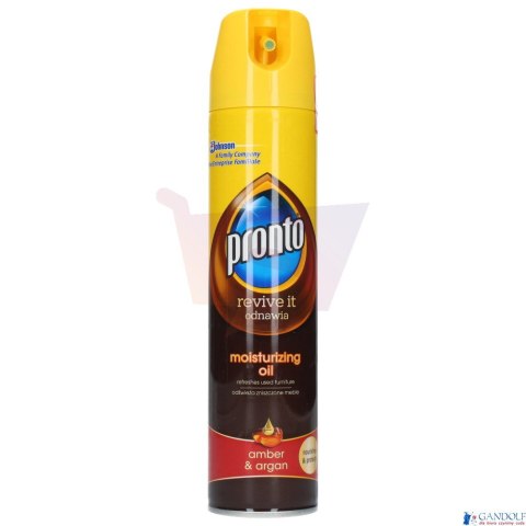 PRONTO Spray olejek nawilżający do mebli 250ml.REVIVE IT AMBER&ARGAN 1562